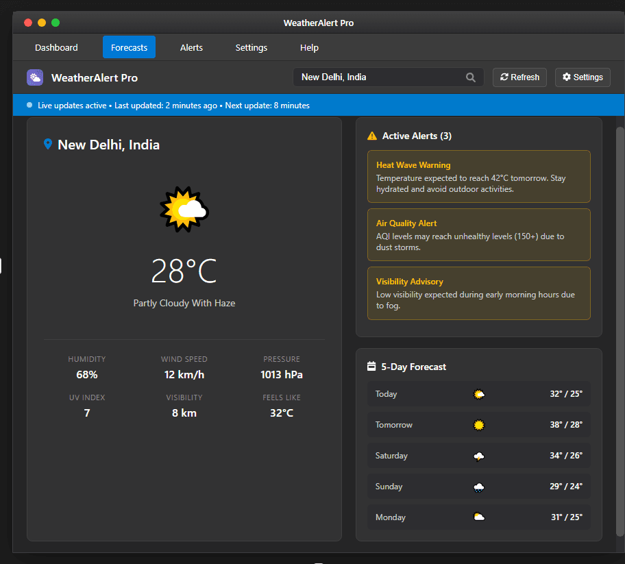 Weather Alert Automation System